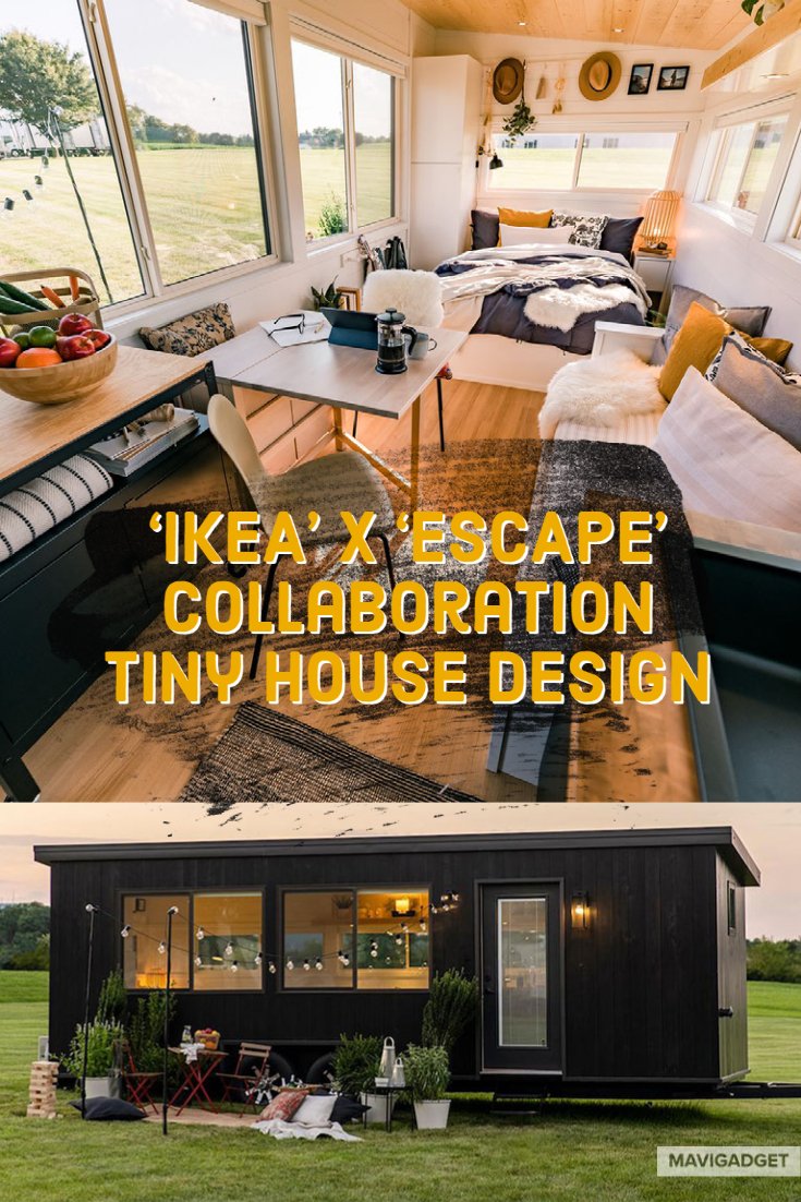 IKEA' X 'ESCAPE' Collaboration Tiny House Design | Mavigadget - Blog, image size:735x1102